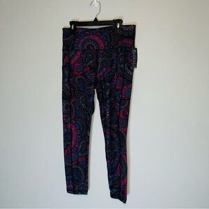 Ideology Performance Beach Paisley Leggings Size PM